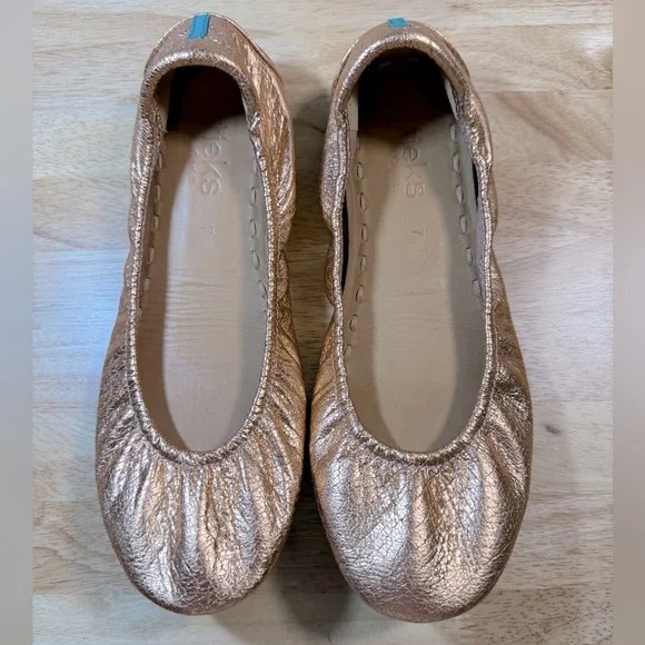 Tieks Rose Gold Glam with all Accessories EUC size 7 - Picture 9 of 10